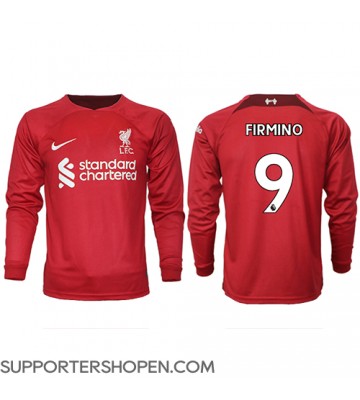 Liverpool Roberto Firmino #9 Hemma Matchtröja 2022-23 Långärmad